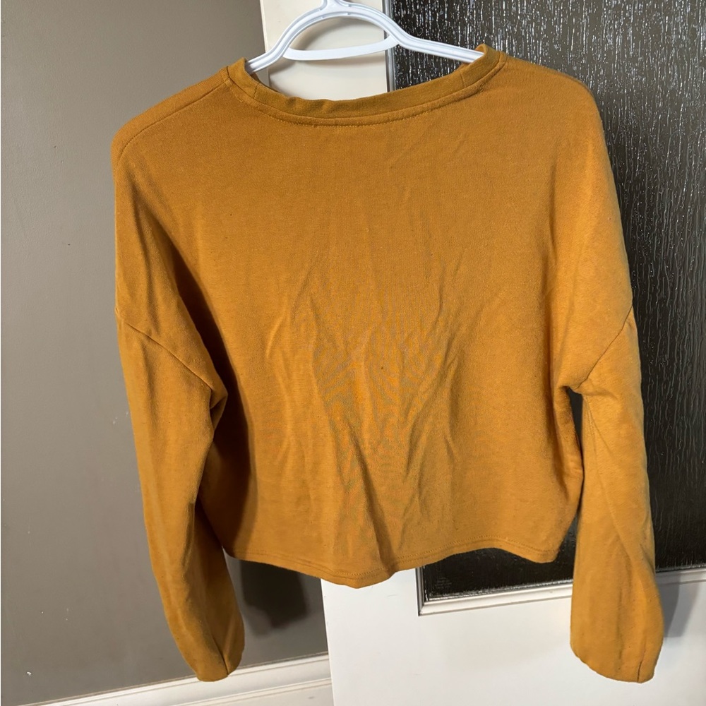 Only Mustard Crop Sweater